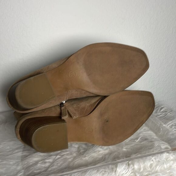 UNIVERSAL THREAD WOMENS BOOTS BROWN ZIPPER CLOSE SLIP ON SIZE 10 - Picture 6 of 7